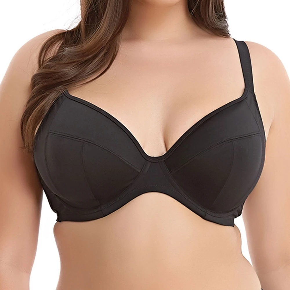 Essentials Underwired Plunge Bikini Top - ES7504 1 Essentials Underwired Plunge Bikini Top - ES7504