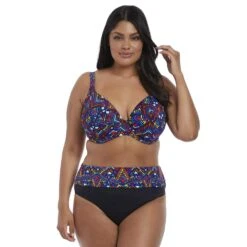 Aztec Underwired Plunge Bikini Top - ES7122 -Outlet Comfort Soft Cup Bra Store img027525