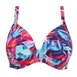 Paradise Palm Underwired Plunge Multiway Bikini Top - ES7142