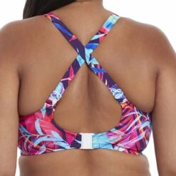 Paradise Palm Underwired Plunge Multiway Bikini Top - ES7142 -Outlet Comfort Soft Cup Bra Store img028401