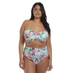 Aloha Underwired Bandeau Bikini Top - ES7153 -Outlet Comfort Soft Cup Bra Store img028874