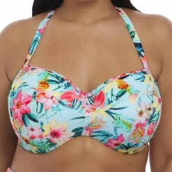 Aloha Underwired Bandeau Bikini Top - ES7153 -Outlet Comfort Soft Cup Bra Store img028883