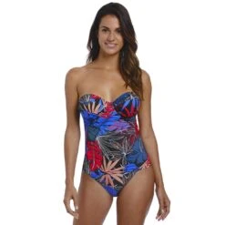 Monte Cristi Underwired Moulded Bandeau Tankini Top - FS6624 8 Monte Cristi Underwired Moulded Bandeau Tankini Top - FS6624 -Outlet Comfort Soft Cup Bra Store img029397