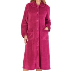 Classic Button Opening Cosy Housecoat - HC4301 -Outlet Comfort Soft Cup Bra Store img030725