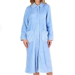 Classic Button Opening Cosy Housecoat - HC4301