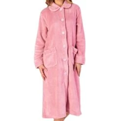 Classic Button Opening Cosy Housecoat - HC4301 -Outlet Comfort Soft Cup Bra Store img030734