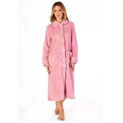 Classic Button Opening Cosy Housecoat - HC4301 -Outlet Comfort Soft Cup Bra Store img030735