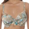 Manila Underwired Full Cup Gathered Bikini Top - FS6770