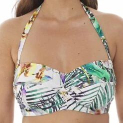 Playa Blanca Twist Front Underwired Bandeau Bikini Top - FS6922