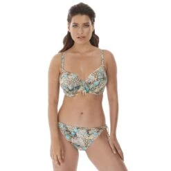 Manila Underwired Full Cup Gathered Bikini Top - FS6770 -Outlet Comfort Soft Cup Bra Store img031277
