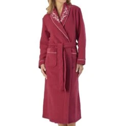 Elegant Embroidered Boucle Fleece Wrap Housecoat - HC2328 10 Elegant Embroidered Boucle Fleece Wrap Housecoat - HC2328 -Outlet Comfort Soft Cup Bra Store img033336