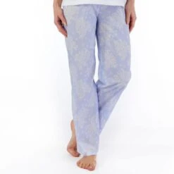 Modern Floral Short Sleeve Woven Pyjama Set - PJ55213 -Outlet Comfort Soft Cup Bra Store img034045