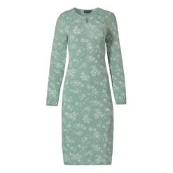 Millefleur Long Sleeve 41 Inch Round Neck Nightdress - 15212-326-2