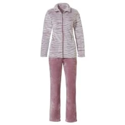 Tiger Stripes Zip Opening Pyjama Loungewear Set - 80212-107-8