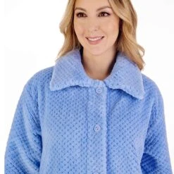 Luxury Waffle Fleece Button Through Housecoat - HC4327 8 Luxury Waffle Fleece Button Through Housecoat - HC4327 -Outlet Comfort Soft Cup Bra Store img035460