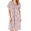 Paisley Print Short Sleeve 40 Inch Woven Nightdress - ND88226