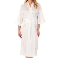 Slippy Tapered Band 46 Inch Wrap Dressing Gown - HC55403