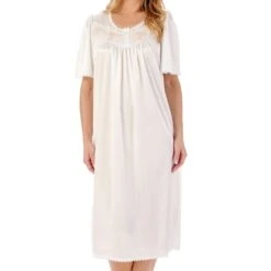 Slippy Short Sleeve 45 Inch Nightdress - ND55401