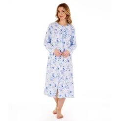 Cloves Print Button Through Long Sleeve Cotton Nightdress - ND88108 10 Cloves Print Button Through Long Sleeve Cotton Nightdress - ND88108 -Outlet Comfort Soft Cup Bra Store img036236