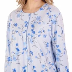 Cloves Print Button Through Long Sleeve Cotton Nightdress - ND88108 11 Cloves Print Button Through Long Sleeve Cotton Nightdress - ND88108 -Outlet Comfort Soft Cup Bra Store img036237