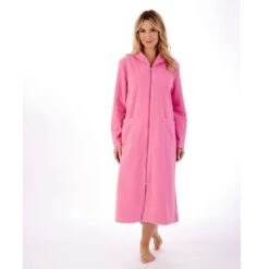 Zip Front Fleecy Housecoat - HC6322 -Outlet Comfort Soft Cup Bra Store img037244