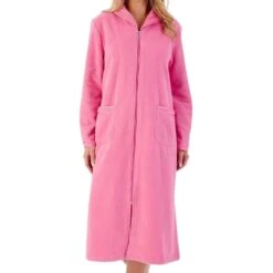 Zip Front Fleecy Housecoat - HC6322 -Outlet Comfort Soft Cup Bra Store img037247