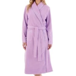 Wrap Front Fleecy Housecoat - HC6323 8 Wrap Front Fleecy Housecoat - HC6323 -Outlet Comfort Soft Cup Bra Store img037256