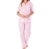 Pansy Short Sleeve Buttoned Tailored Cotton Pyjama Set - PJ01104