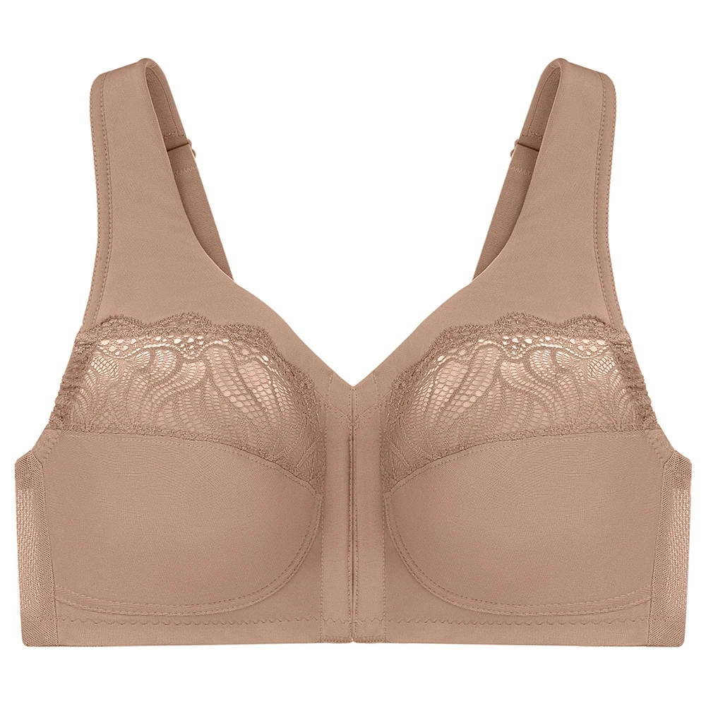 Glamorise Magic Lift Natural Shape Front Fastening Soft Cup Bra - 1210 1 Glamorise Magic Lift Natural Shape Front Fastening Soft Cup Bra - 1210
