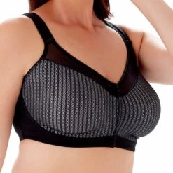 Berlei Beauty Stripe Non Wired Front Fastening Minimiser Bra - B547 10 Berlei Beauty Stripe Non Wired Front Fastening Minimiser Bra - B547 -Outlet Comfort Soft Cup Bra Store img037825