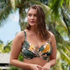 Jungle Falls Underwired Full Cup Bikini Top - FS502605 -Outlet Comfort Soft Cup Bra Store img038642