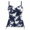 Carmelita Avenue Twist Front Underwired Tankini Top - FS502354
