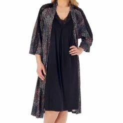 Ditsy Super Soft 3/4 Sleeve 42 Inch Kimono Wrap - GL02704 8 Ditsy Super Soft 3/4 Sleeve 42 Inch Kimono Wrap - GL02704 -Outlet Comfort Soft Cup Bra Store img040208