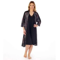 Ditsy Super Soft Build Up Shoulders 38 Inch Nightdress - GL02700 -Outlet Comfort Soft Cup Bra Store img040214