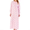 Spring Garden Long Sleeve Cotton Longer Length 50 Inch Nightdress - ND02109