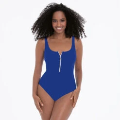 Elouise Zip Opening Soft Cup Active Swimsuit - 7742 -Outlet Comfort Soft Cup Bra Store img040857