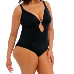 Plain Sailing Non Wired Plunge Swimsuit - ES7280 -Outlet Comfort Soft Cup Bra Store img041559