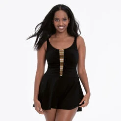 Splash Of Stripes Arabella Soft Cup Skirted Swimsuit - 7322 -Outlet Comfort Soft Cup Bra Store img041766