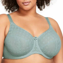 Glamorise Wonderwire Underwired Lace Comfort Bra - 9855 -Outlet Comfort Soft Cup Bra Store img042061