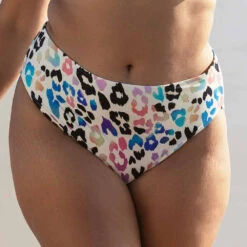 Party Bay High Waist High Leg Bikini Briefs - ES801472 -Outlet Comfort Soft Cup Bra Store img042764