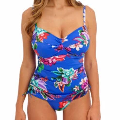 Halkidiki Twist Front Underwired Tankini Top - FS501954 -Outlet Comfort Soft Cup Bra Store img042870