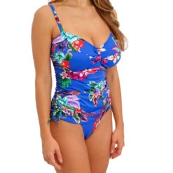 Halkidiki Twist Front Underwired Tankini Top - FS501954 -Outlet Comfort Soft Cup Bra Store img042872