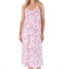 Tonal Floral Print Spaghetti Strap 46 Inch Nightdress - ND03110