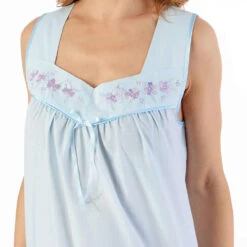 Embroidered Yoke Broad Strap 44 Inch Nightdress - ND55200 11 Embroidered Yoke Broad Strap 44 Inch Nightdress - ND55200 -Outlet Comfort Soft Cup Bra Store img042961