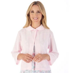 Summer Button Opening 3/4 Sleeve Bedjacket - BJ3304 -Outlet Comfort Soft Cup Bra Store img042994