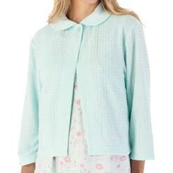 Summer Button Opening 3/4 Sleeve Bedjacket - BJ3304 -Outlet Comfort Soft Cup Bra Store img043002