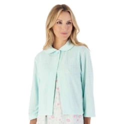 Summer Button Opening 3/4 Sleeve Bedjacket - BJ3304 -Outlet Comfort Soft Cup Bra Store img043003