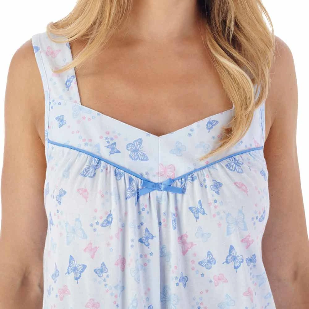 Butterfly Broad Strap 44 Inch Cotton Nightdress - ND03103 6 Butterfly Broad Strap 44 Inch Cotton Nightdress - ND03103 - Image 6