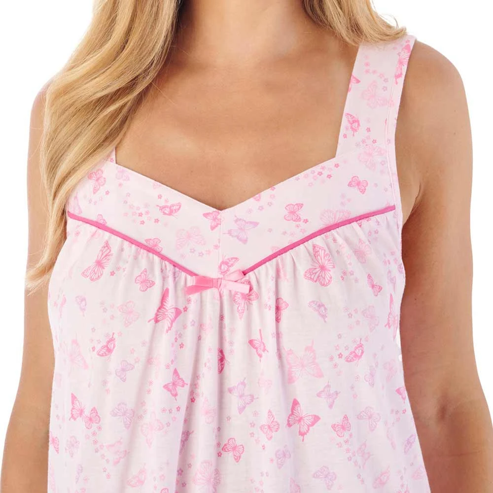 Butterfly Broad Strap 44 Inch Cotton Nightdress - ND03103 3 Butterfly Broad Strap 44 Inch Cotton Nightdress - ND03103 - Image 3