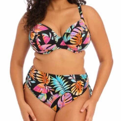 Tropical Falls Underwired Plunge Bikini Top - ES801502 -Outlet Comfort Soft Cup Bra Store img043316